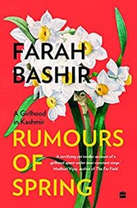Cover of "Rumors of Spring" by Farah Bashir, memoir featured in BooksPoetry&More