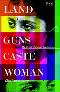 Cover of the book "Land Guns Caste Woman" featured in BooksPoetry&More