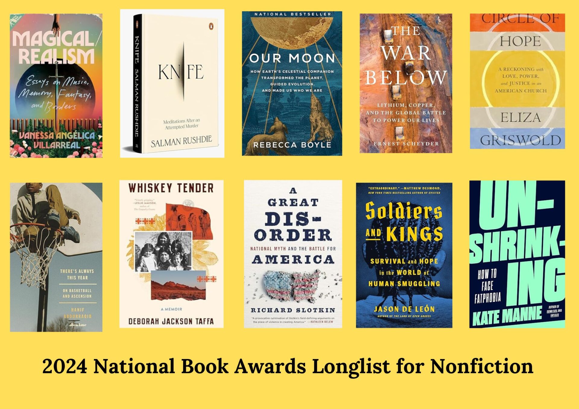 2024 National Book Awards Longlist for Nonfiction